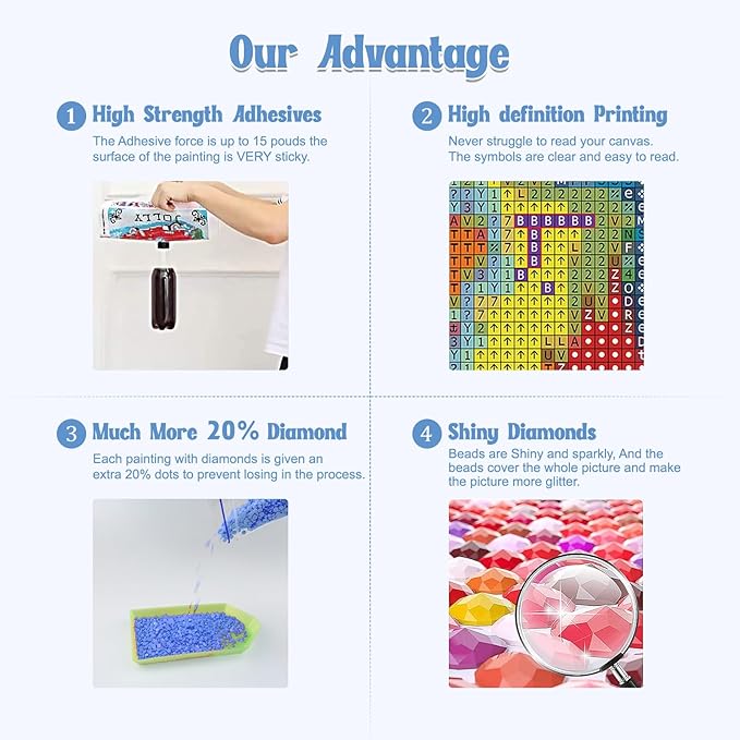 NAIMOER Dog Diamond Painting Kits for Adults, DIY 5D Full Drill Colorful Puppy Diamond Art Kits Diamond Dots Pictures Perfect for Relaxation and Home Wall Decor 30x40cm