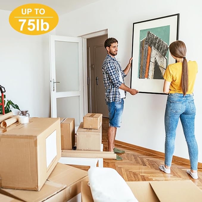 330pcs Picture Hangers Kit - Holds 10-75lbs, With Hanging Wire, Ring Hooks, D Rings, Sawtooth Hangers for Frame, Canvas, Mirror Decoration