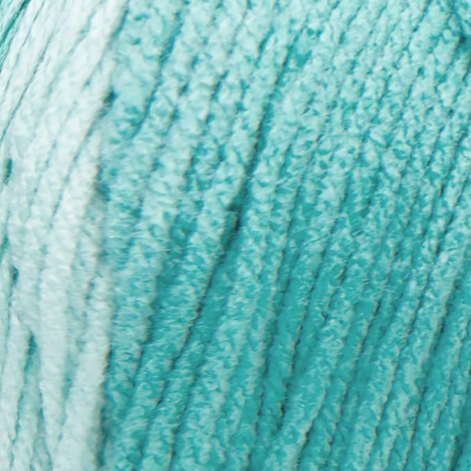 Red Heart Super Saver Jumbo Spearmint Ombre Yarn - 2 Pack of 283g/10oz - Acrylic - 4 Medium (Worsted) - 482 Yards - Knitting/Crochet