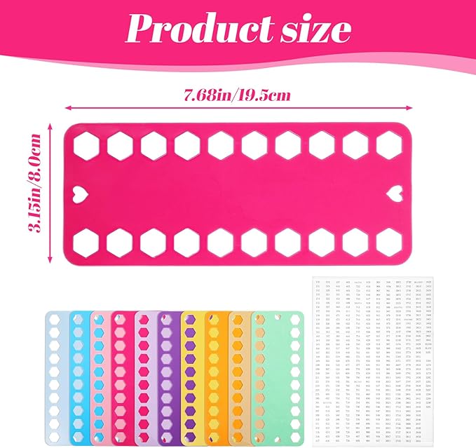 10Pcs Embroidery Floss Organizer, 10 Color Plastic Floss Bobbin, Cross Stitch Thread Storage Cards with 20 Holes and White Labels for Thread Craft DIY Sewing Storage(Mixcolor)