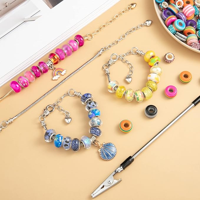20 Pieces 6.3 Inch Snake Chain Charm Bracelets Adjustable Snake Charm Bracelet Chains with Bracelet Helper Heart Lobster Clasp Extender Chain DIY Bracelet Chain for Women Jewelry Making Supplies