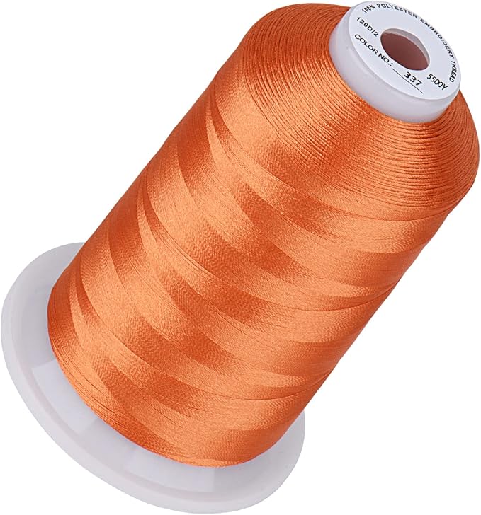 Simthread Embroidery Thread 5500 Yards Reddish Brown 337, 40wt 100% Polyester for Brother, Babylock, Janome, Singer, Pfaff, Husqvarna, Bernina Machine