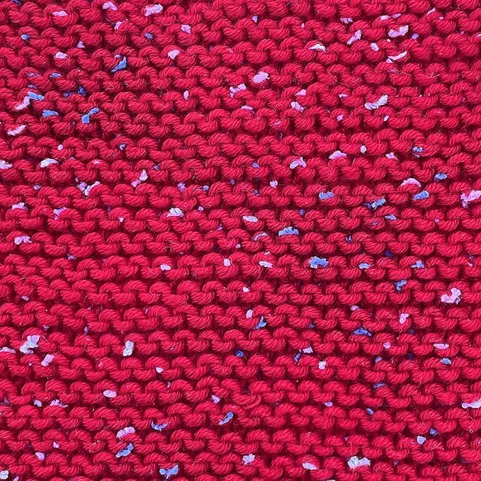 Tweed Twinkles Soft Baby Yarn for Crocheting, 8-Pack (696Yds / 400G), Free Patterns - Acrylic Baby Blanket Knitting Yarn with Flecks - Size 3 DK Light Worsted Weight - Apple Red