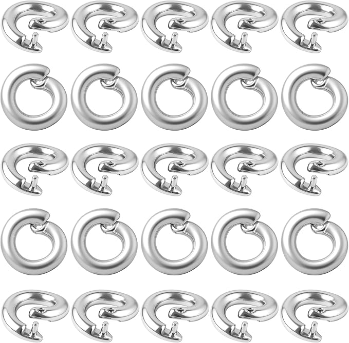 25 Pcs Silver Jump Rings for Jewelry Making, OD 5.5mm ID 3mm Locking Jump Rings, Jump Ring for Charms, Necklace, Pendants, Bracelet, Keychain, Jewelry Making