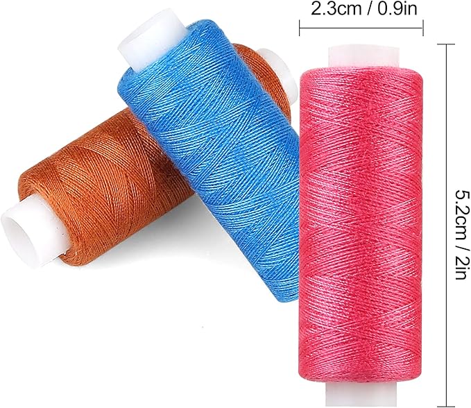 CiaraQ Sewing Threads Kits, 30 Colors Polyester 250 Yards Per Spools for Hand Sewing & Embroidery
