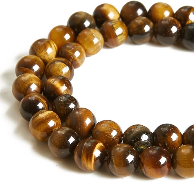 100pcs 10mm yellow tiger eye beads natural gemstone beads round loose beads for jewelry making
