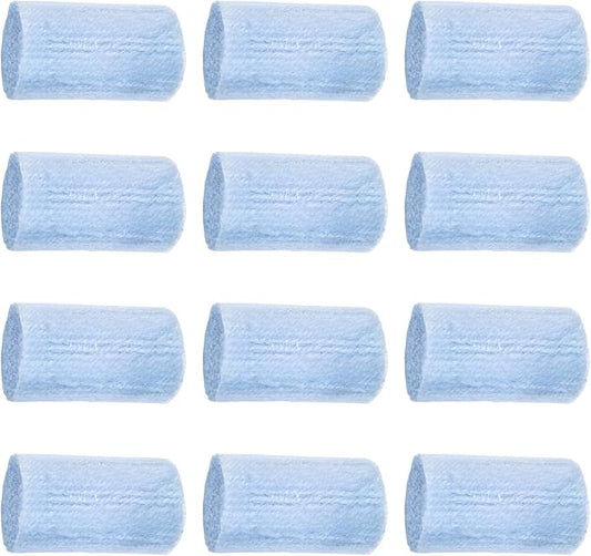 Yglnden 12 Rolls Latch Hook Kit Colorful Yarn Bundles Cut Rug DIY Latch Hook Yarn for Handmake Craft Sewing Knitting for Adults (Blue #22)