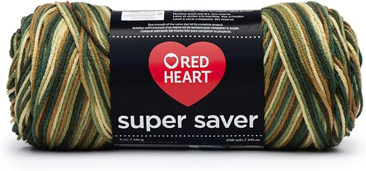 Red Heart Super Saver Economy Yarn, Woodsy Print