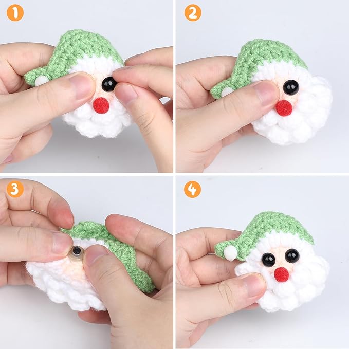 320Pcs Safety Eyes for Crocheting Amigurumi 14mm Craft Doll Eyes for Crochet Animals with Washers, Stuffed Animal Eyes for Plush Dolls Bear Doll Making Supplies