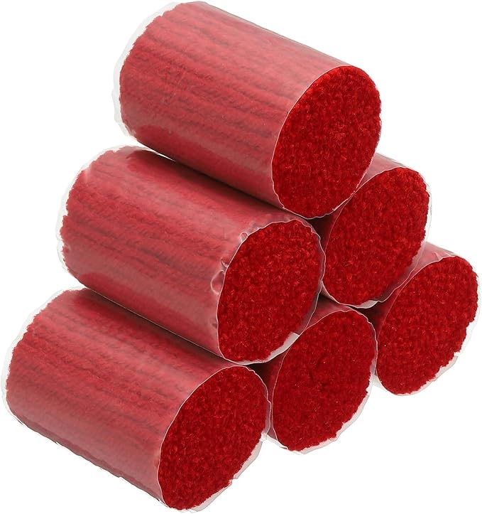 PATIKIL 15 Rolls Latch Hook Yarn, Latch Hook Kit Yarn Precut Hook Rugs Making Crochet Bundles for Latch Hook Rug Adults Beginners Tapestry DIY Craft, Red