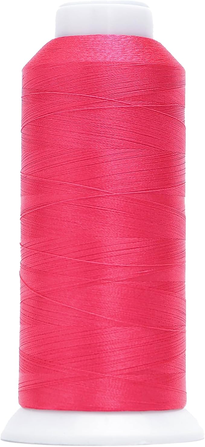 High Tenacity Polyester Embroidery Machine Thread 40WT(120D/2) 4000M Per Spool for Commercial and Domestic Embroidery Machine (Electric Magenta-1910)