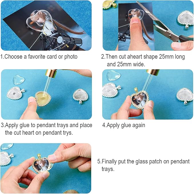 72 Pcs Rhinestone Bezel Wings Pendant Kit, 3 Styles Bezel Pendant Trays, Glod and Silver Sublimation Necklace Blank with Chain, Clear Glass Cabochons for Christmas Making Crafts Wedding Jewelry Gifts