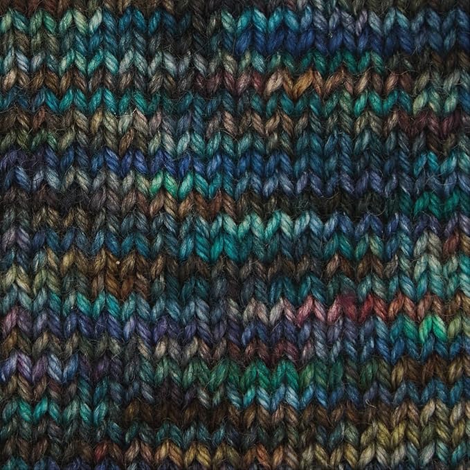 KnitPro Symfonie Fingering Weight Hand Dyed Variegated Yarn Skein | Extra Fine Merino Wool & Polyamide Blend for Knitting & Crocheting, Oeko-TEX Certified 400m, 100g | Terra Tropical Seascape