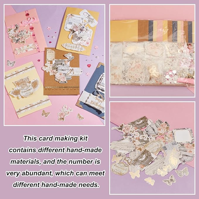AHANDMAKER DIY Envelope & Card Making Kits, Handmade Greeting Card Sets Make Your Own Card Crafts Teacher Appreciation Cards for Festival Mother's Day Christmas Birthday Classroom Exchange Gift
