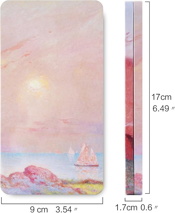 40Pcs Empty Half Pans with Magnetic Stripe Watercolor Paint Travel Tin Palette Case, Artist Paints Half Pan Kits for DIY Watercolor Oils or Acrylics Painting Art Drawing Pink Sunset