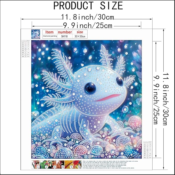 SHICERNHJ 5D Diamond Painting Kits for Adults,DIY Cute Animals Special Shape Diamond Art Kits for Beginners,Painting Kit Diamond Dots and Crafts for Adults Home Wall Decor 12 X 12 Inch