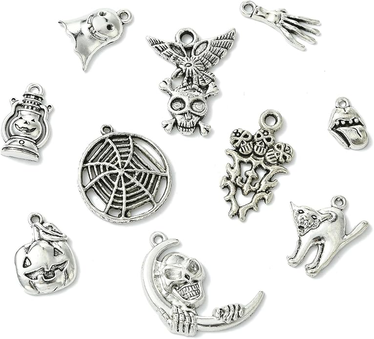Antique Silver Cross Drink Insect Animal Theme Charms for DIY Jewelry Bracelet Necklace Earring Keychain Decor