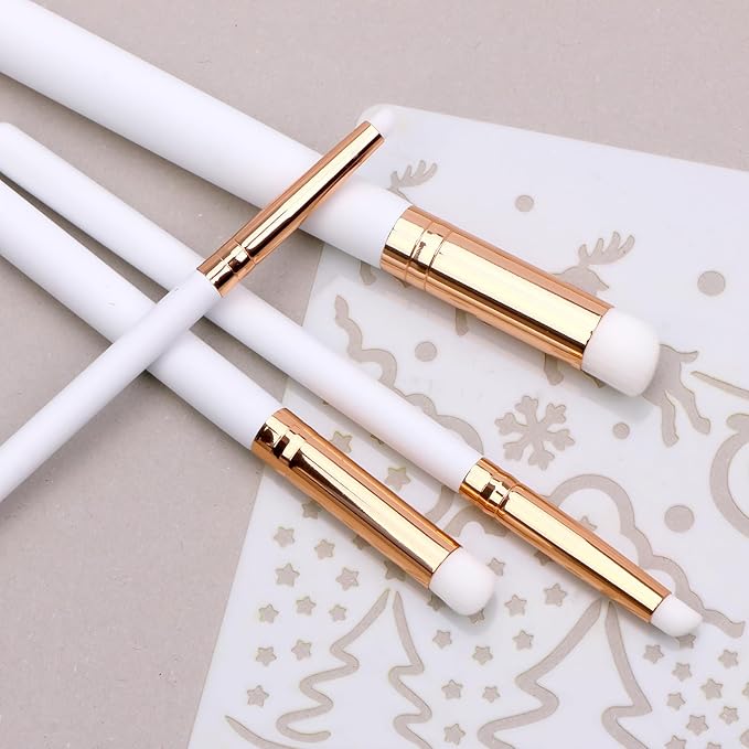 UNIMEIX Mini Blending Brushes for Card Making, Dry Miniature Painting Set Background Blender Paint Brushes Small Detailed Paint Brushes (8 Pack)