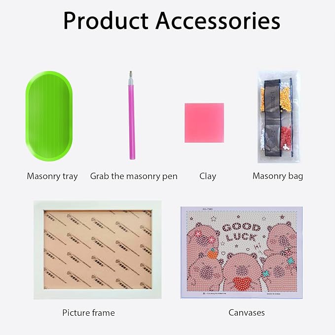 Mangpung Capybara Diamond Art Kits for Beginners, Capybara Diamond DIY Painting Kits, Full Drill Diamond Dots Paintings, Paint with Diamonds Pictures Art Painting DIY Crafts Kit Gift for DIY Lovers