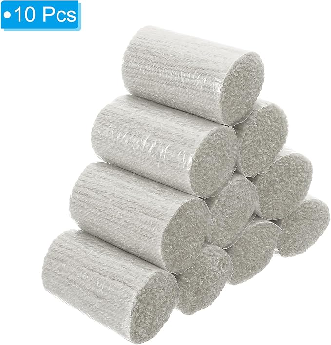 PATIKIL 10 Rolls Latch Hook Yarn, Latch Hook Kit Yarn Precut Hook Rugs Yarn Making Crochet Bundles for Latch Hook Rug Adults Beginners Tapestry DIY Craft, Light Grey