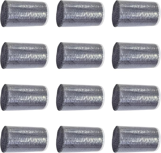 Yglnden 12 Rolls Latch Hook Kit Colorful Yarn Bundles Cut Rug DIY Latch Hook Yarn for Handmake Craft Sewing Knitting for Adults (Grey #40)