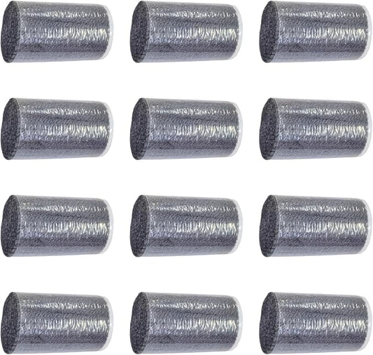 Yglnden 12 Rolls Latch Hook Kit Colorful Yarn Bundles Cut Rug DIY Latch Hook Yarn for Handmake Craft Sewing Knitting for Adults (Grey #40)