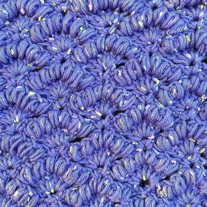 Tweed Twinkles Soft Baby Yarn for Crocheting, 8-Pack (696Yds / 400G), Free Patterns - Acrylic Baby Blanket Knitting Yarn with Flecks - Size 3 DK Light Worsted Weight - Periwinkle Purple