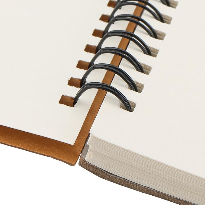 HEIHAK 5 Pack A3 16.5 x 11.6 Inch Sketch Notebooks, 60 Pages 30 Sheets Top Spiral Bound Pocket Sketchbooks, Spiral Notepads Sketch Pads Bulk for Kids Drawing, Sketching, Painting, Writing