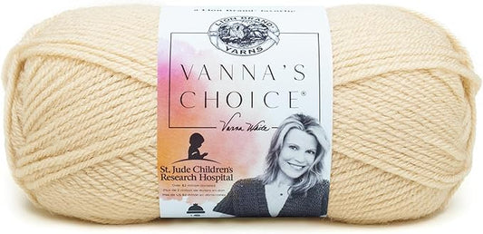 (1 Skein) Lion Brand Yarn Vanna's Choice Yarn, Beige