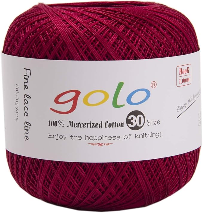 golo Crochet Yarns for Hand Work Flag red Yarn 862