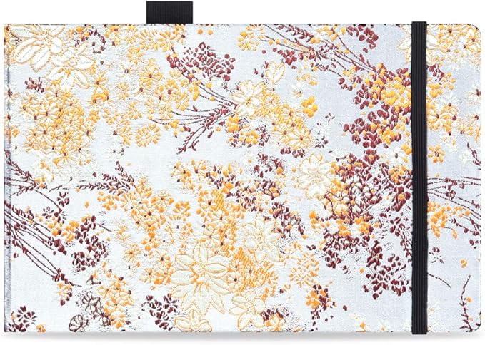 5" x 8" 220gsm Watercolor Journal Hardbound 80pgs（40 Sheets Front Back 2 Textures） Travel Size for Calligrapher Colored Pencil Watercolor Sketch Book Handmade Cloth Cover Notebook Little Flower