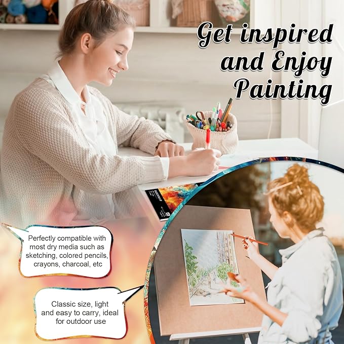 60 Sheets Marker Paper Pad, A5(5.8"x8.3") Alcohol Marker Paper Sketch Pad, 120lb/200gsm Heavyweight Spiral Sketch Book, Painting Coloring Drawing Paper for Kids Beginners Artists