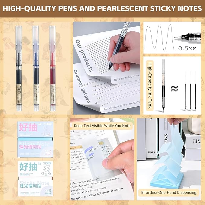 Gryast Complete Student Stationery Set Junk Journal Kit - All-in-One Scrapbook Supplies with Dog Pins, Pens, Stickers, Notebooks & More | Creative Journal Supplies for Memory Keeping(Pink)