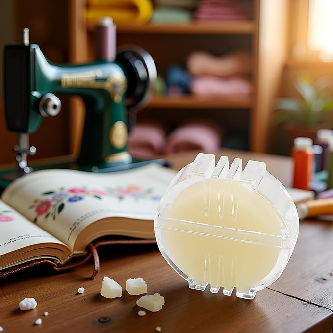 1Pc Thread Wax Conditioner Beeswax for Conditioner Round for Needle Sewing DIY Practical Sewing Tool Thread Wax for Embroidery and Floss Sewing Arts,Crafts and