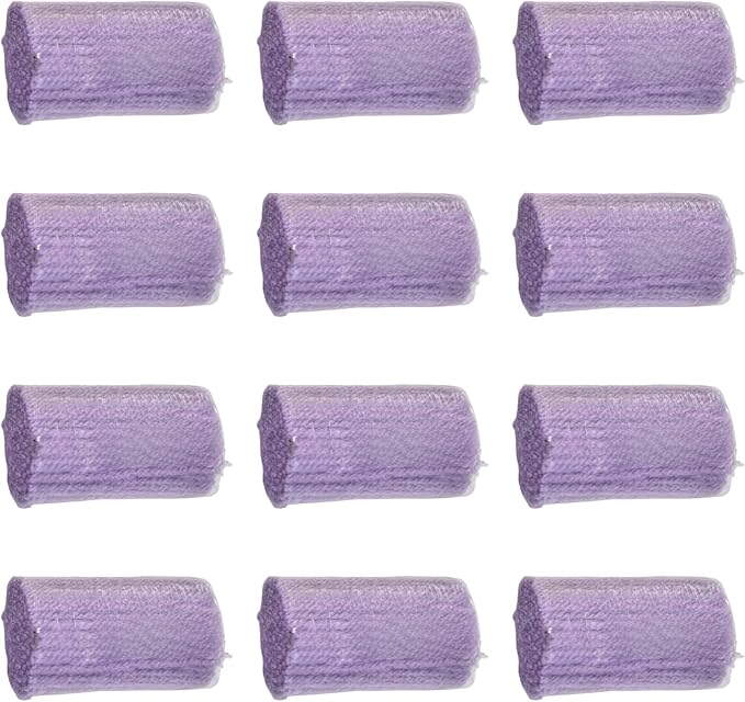 Yglnden 12 Rolls Latch Hook Kit Colorful Yarn Bundles Cut Rug DIY Latch Hook for Handmake Craft Sewing Knitting for Adults (Purple #19)