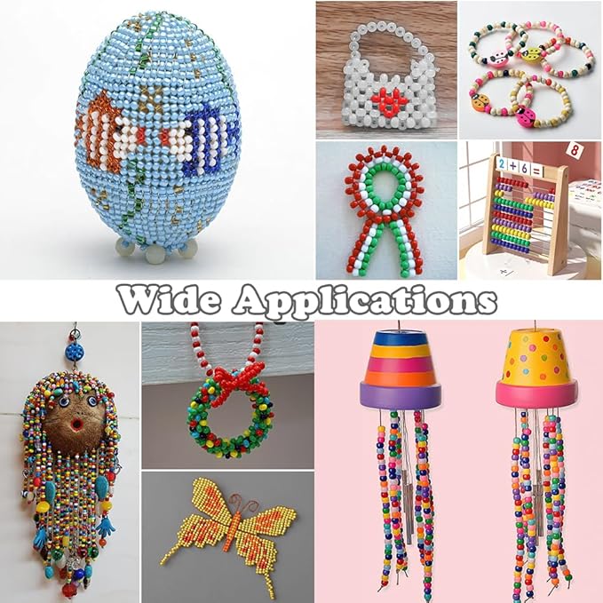 1100pcs Pony Beads,Friendship Bracelet Beads Kit,Bead for Jewelry Making Bracelets Making,Cute Small Bead for Crafts,Jewelry Necklace Keychain Charms Making Supplies