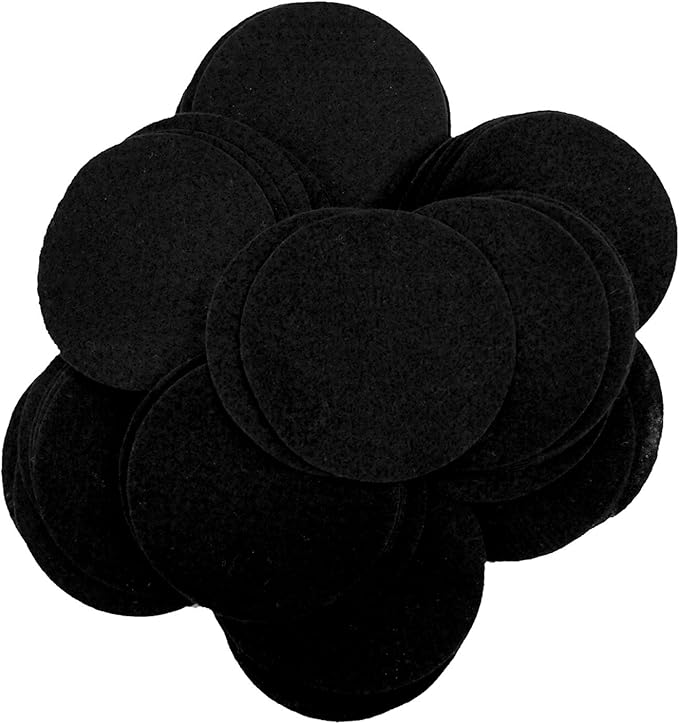 Playfully Ever After Black Craft Felt Circles (2 Inch - 44pc)