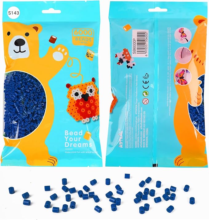 artkal fuse beads 6000 melty beads compatible perler and hama bead, s143