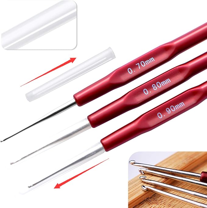 Crochet Hook Hair Tool, Needle Hooks Dreadlock Kit for Braid Dreadlocks