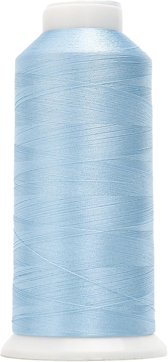 High Tenacity Polyester Embroidery Machine Thread 40WT(120D/2) 4000M Per Spool for Commercial and Domestic Embroidery Machine (Nordic Blue-1675)