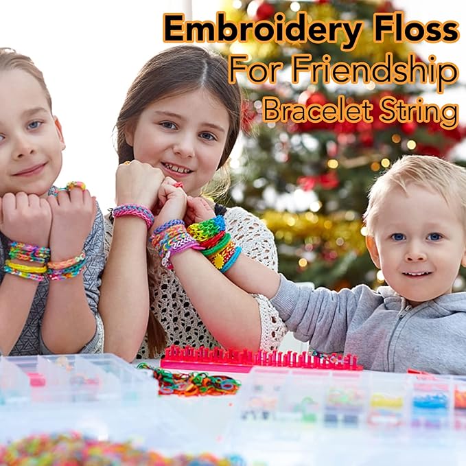 lovimag embroidery thread floss 60 colors skeins friendship bracelet string making bracelets cross stitch kit supplies thin yarn sewing patterns cotton strings crochet braces wrap rainbow crafts