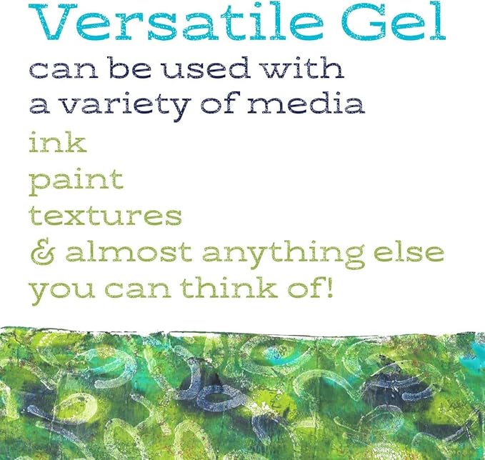 gel press monoprinting print plates – 8” x 10” gel plate class pack value pack - printmaking supplies - reusable gel printing plates for press art for card making, scrapbooking, arts and crafts 6-pack