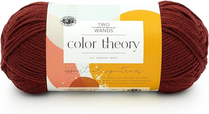 Lion Brand Yarn, Color Theory Worsted Weight Yarn for Knitting and Crochet, Beaujolais, 1 Pack, Acrylic Fiber with Modern Color Palette, Perfect for Sweaters, Hats and Cozy Blankets