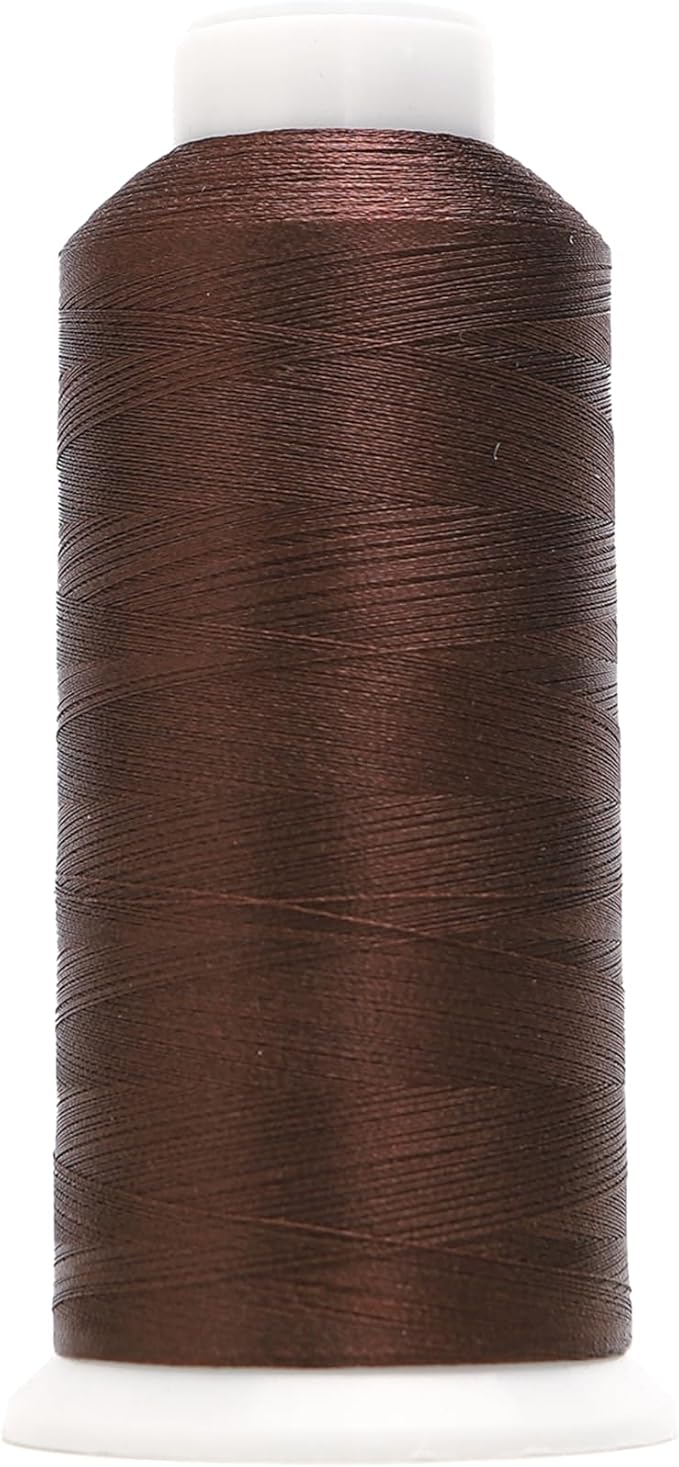 High Tenacity Polyester Embroidery Machine Thread 40WT(120D/2) 4000M Per Spool for Commercial and Domestic Embroidery Machine (Coffee Bean-1659)