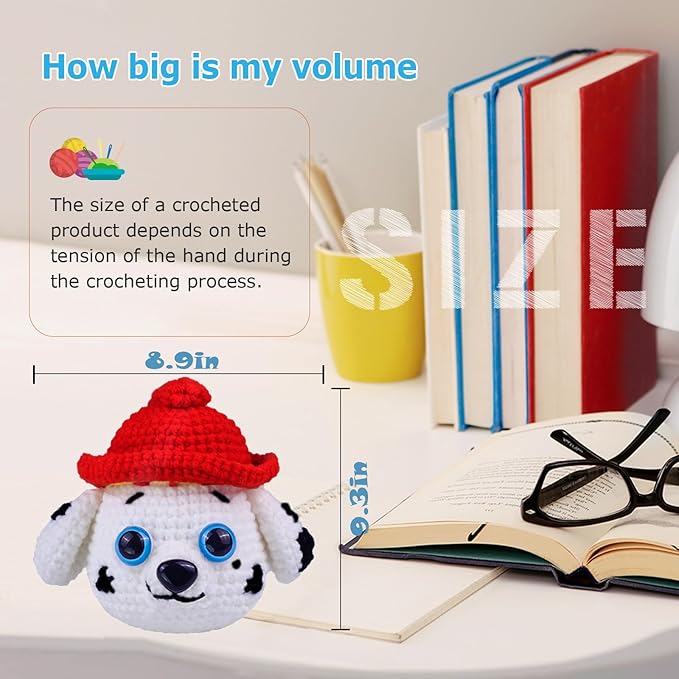 Crochet Kit for Beginners Adults -Animals Start Crotcheting - Perfect Amigurumi Knitting Learn to Kit for Adult with Stitch by Stitch Video Tutorials,Holiday Christmas Gift.