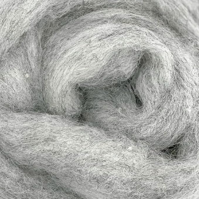 Corriedale Carded Sliver Wool Roving Variety Bundle | Best Core Wool for Needle Felting, Spinning, Wet Felting, Weaving, Dryer Balls, Yarn Roving - Ethically Sourced (Woodland Neutrals)