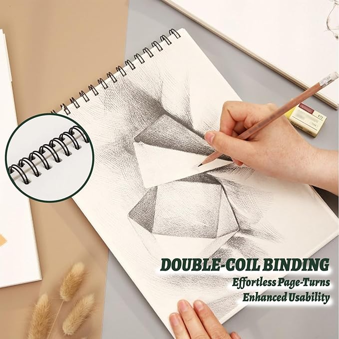 Spiral Art Creation Sketchbook Drawing Paper Notebook Sketch Books Pads for Drawing