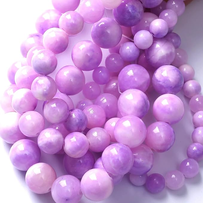 36pcs 10mm Natural Pink Starry Galaxy Persian Jade Gemstone Beads Round Loose Spacer Beads for Jewelry Making DIY Bracelets Necklaces 15" (Pink Starry Persian Jade, 10mm)
