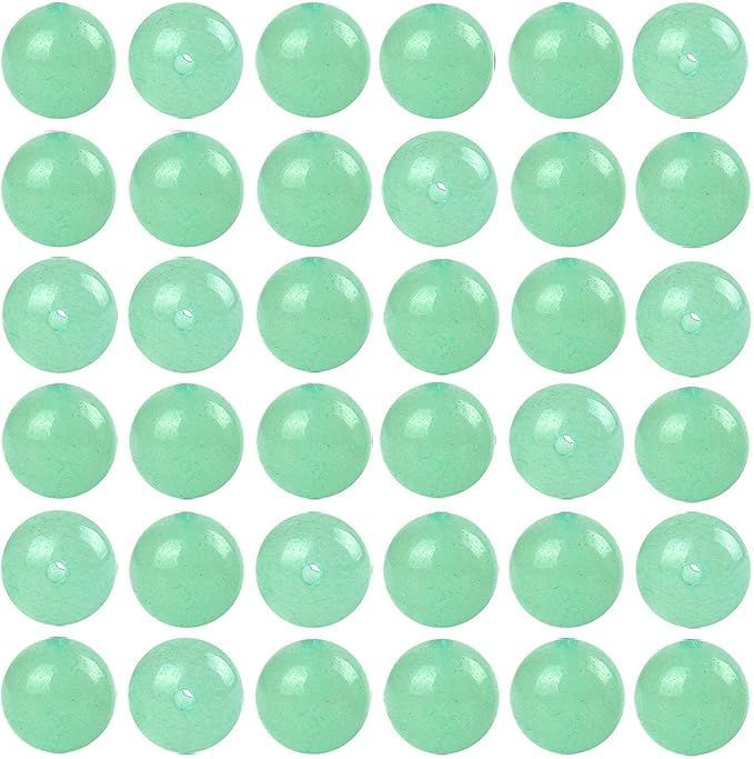 Natural Stone Beads 100pcs 6mm Green Aventurine Round Genuine Stone Beading Loose Gemstone Hole 1mm DIY Charm Smooth Beads for Bracelet Necklace Earrings Jewelry Making (Green Aventurine, 6mm)