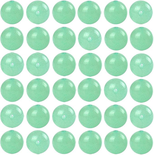 Natural Stone Beads 100pcs 10mm Green Aventurine Round Genuine Stone Beading Loose Gemstone Hole 1mm DIY Charm Smooth Beads for Bracelet Necklace Earrings Jewelry Making (Green Aventurine, 10mm)